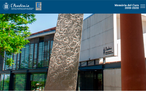 Memòria anual del curs 2019 - 2020